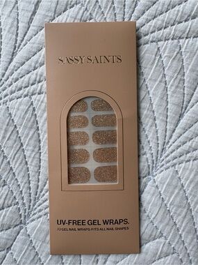 Sassy Saints Glitter Gel Nail Wraps - Golden Hour